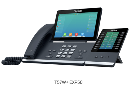 Yealink T57W with expansion module